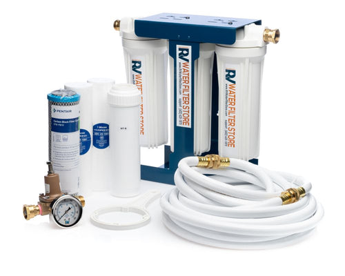 Essential System Water Filter + Iron Filter - Total Solution with Blue Cage