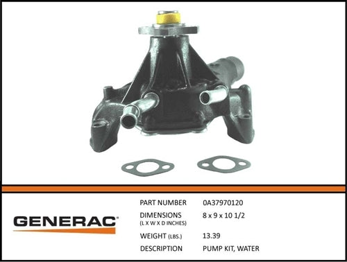 Generac 0A37970120 PUMP KIT Water Product is OBSOLETE Dropshipped from Manufacturer