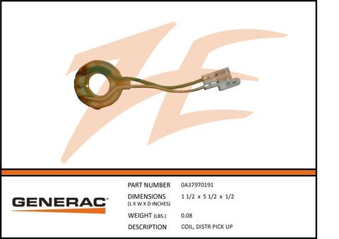 Generac 0A37970191 Coil DISTR PICK UP Product is OBSOLETE Dropshipped from Manufacturer