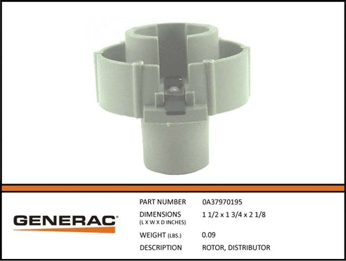 Generac 0A37970195 ROTOR DISTRIBUTOR Product is OBSOLETE Dropshipped from Manufacturer