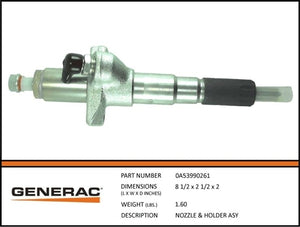 Generac 0A53990261 NOZZLE & HOLDER Assembly Product is OBSOLETE Dropshipped from Manufacturer