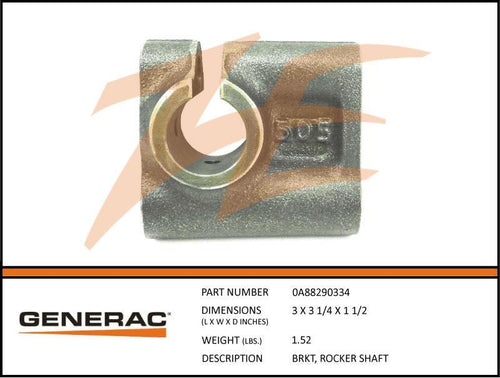 Generac 0A88290334 Bracket , Rocker SHAFT Product is OBSOLETE Dropshipped from Manufacturer