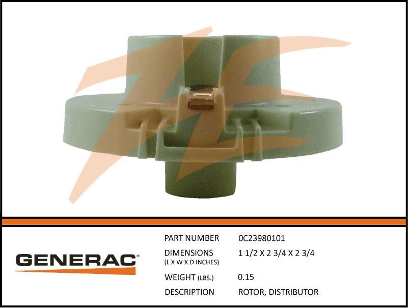 Generac 0C23980101 ROTOR, DISTRIBUTOR Product is OBSOLETE Dropshipped from Manufacturer