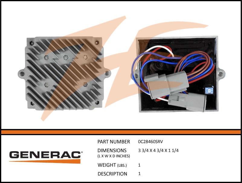 Generac 0C28460SRV  Assembly  PCB Module POWER AVR SRV Product is OBSOLETE Dropshipped from Manufacturer