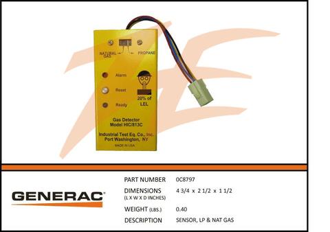 Generac 0C8797 SENSOR LP & NAT GAS Product is OBSOLETE Dropshipped from Manufacturer