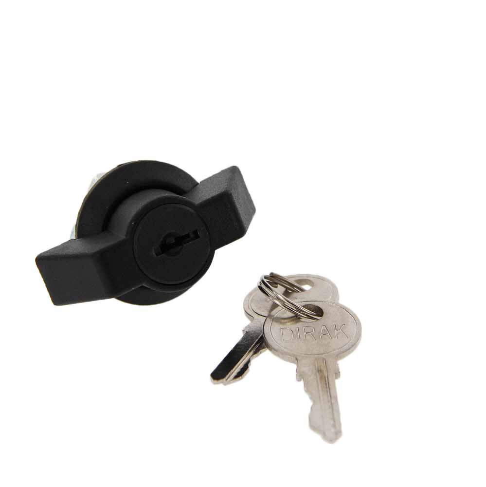 Generac 0D3037 OEM RV Generator Locking Latch - 1/4 Turning Lock with 2 Keys - AnyRvParts.com