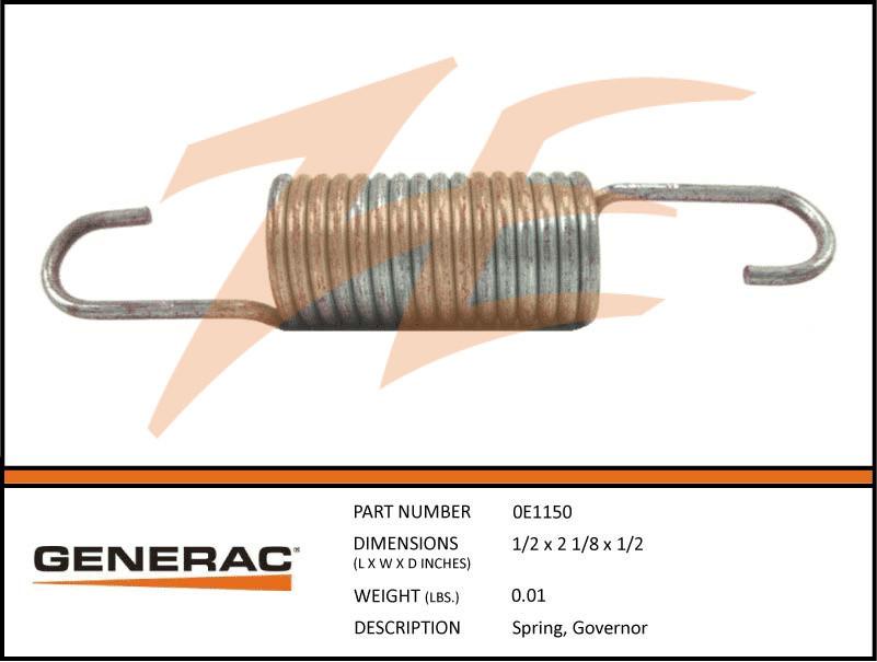 Generac 0E1150 SPRING, Governor Dropshipped from Manufacturer