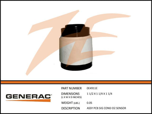 Generac 0E4911E  Assembly  PCB SIG COND O2 SENSOR Product is OBSOLETE Dropshipped from Manufacturer