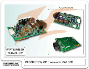 Generac 0F4245ESRV Control PCB CPL1 Assembly 1800 RPM Dropshipped from Manufacturer