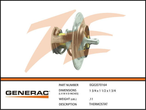 Generac 0G02070164 Thermostat Dropshipped from Manufacturer