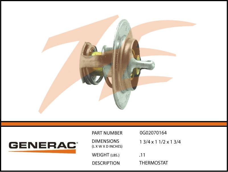 Generac 0G02070164 Thermostat Dropshipped from Manufacturer