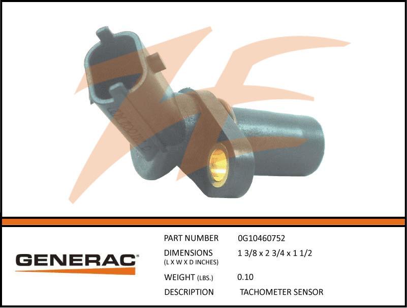 Generac 0G10460752 TACHOMETER SENSOR Dropshipped from Manufacturer
