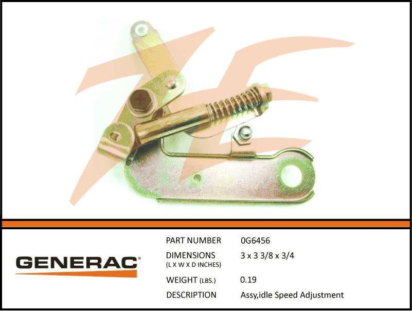 Generac 0G6456 Idle Speed Adjustment Assembly Dropshipped from Manufacturer OBSOLETE