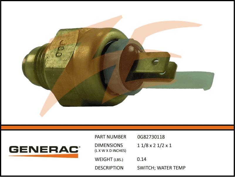 Generac 0G82730118 Water Temperature Switch Dropshipped from Manufacturer OBSOLETE
