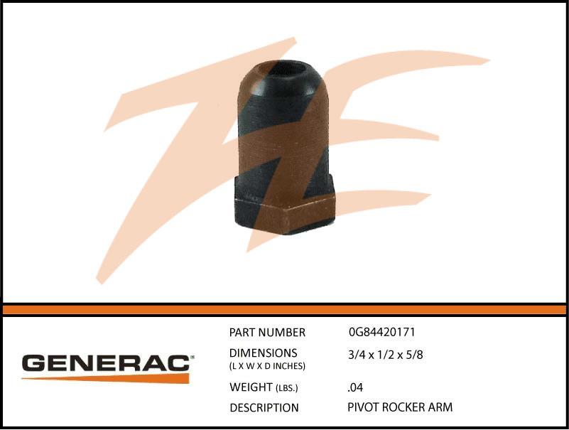 Generac 0G84420171 PIVOT Rocker ARM Dropshipped from Manufacturer