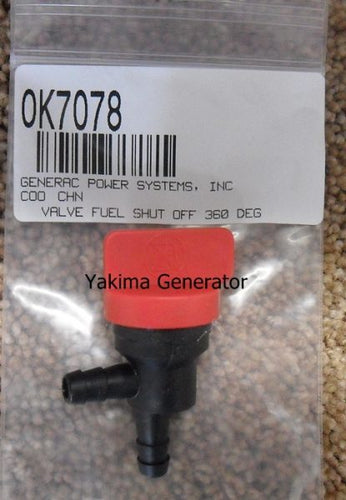 Generac 0K7078 Fuel Shut Off Valve, 360 Degree - AnyRvParts.com