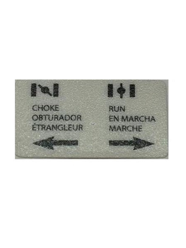 Generac 0H2549 DECAL, CHOKE TRI-LINGUAL Dropshipped from Manufacturer