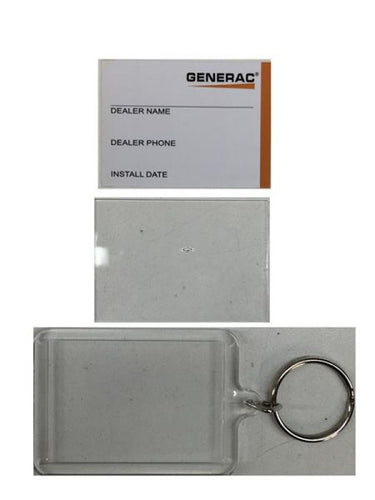 Generac 0H8090  Assembly  KEYFOB KEYCHAIN GEN Dropshipped from Manufacturer