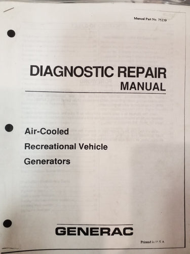Generac 075239 NP Repair Manual NP45/55/65 Part is OBSOLETE