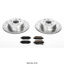 Power Stop K179 Rear Z23 Evolution Brake Kit with Drilled/Slotted Rotors and Ceramic Brake Pads