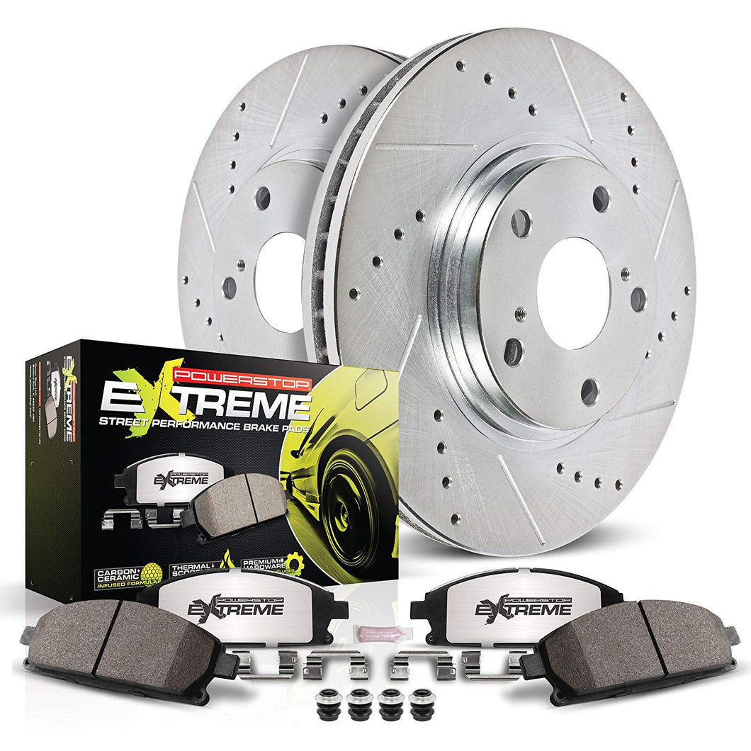 Power Stop K1043261-Click Street Warrior Z26 Brake Kit