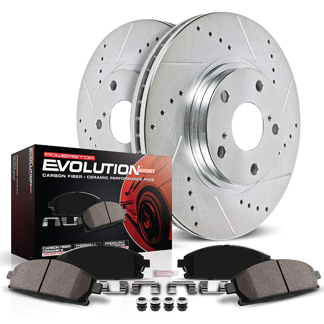 Power Stop K2313 Front Z23 Evolution Brake Kit