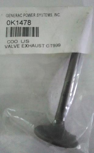 Generac 0K1478 Valve Exhaust GT999