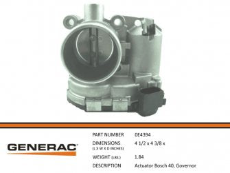 Generac 0E4394 ACTUATOR BOSCH 40 Governor Dropshipped from Manufacturer