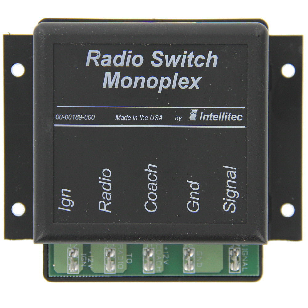 Intellitec 00-00189-000 OEM RV Radio Monoplex Switch - 15A - Single Wire Multi Point Switching - 10 to 16 VDC Operating Voltage - AnyRvParts.com