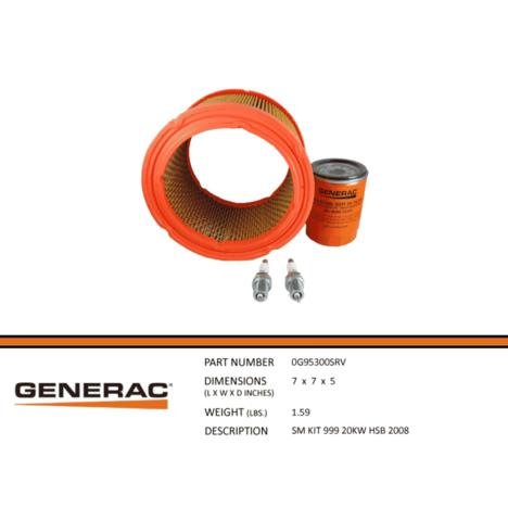 Generac 0G95300SRV RV Generator PM Kit #5665 2008 20KW 999cc Engine - AnyRvParts.com