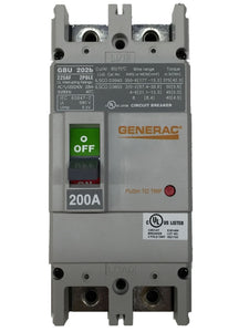 Generac 0K0133 CB 200A 2POLE 240V 225AF Dropshipped from Manufacturer